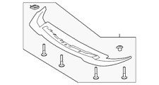 15-17 Ford Mustang Spoiler - Performance Pack 2 Vorne