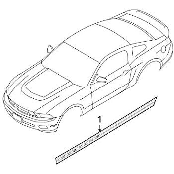2008 Ford Mustang Shelby GT500 Aufkleber Tür - Rechts - GT500 - Alloy Rechts