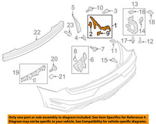 15-23 Ford Mustang Verstärkung Stoßstange Hinten links