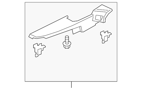 15-23 Ford Mustang Innere Seitenwandverkleidung Oben rechts