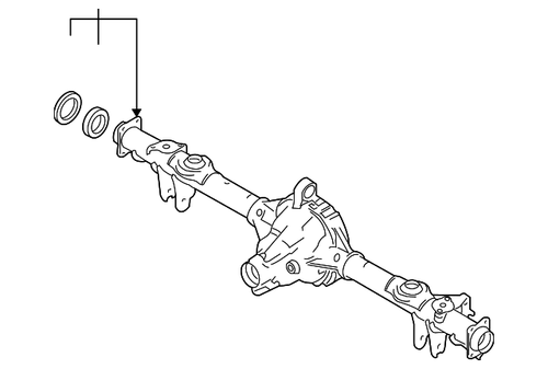 11-14 Ford Mustang Achsgehäuse Hinten