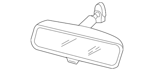 10-12 Ford Mustang Rückspiegel innen - mit Bildschirm für Rückfahrkamera