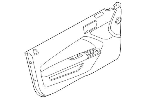 13-14 Ford Mustang Panel wykończenia wnętrza drzwi lewy