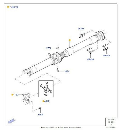05-10 Ford Mustang Kardanwelle