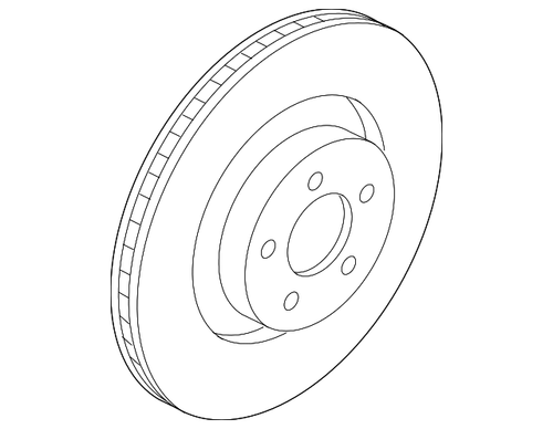13-17 Ford Mustang (5.0, 5.8) Bremsscheibe Vorne