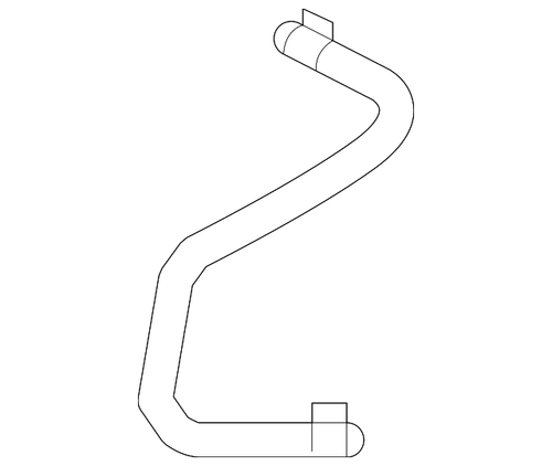 11-14 Ford Mustang Base (3.7) Überlaufschlauch Kühlmittel Motor
