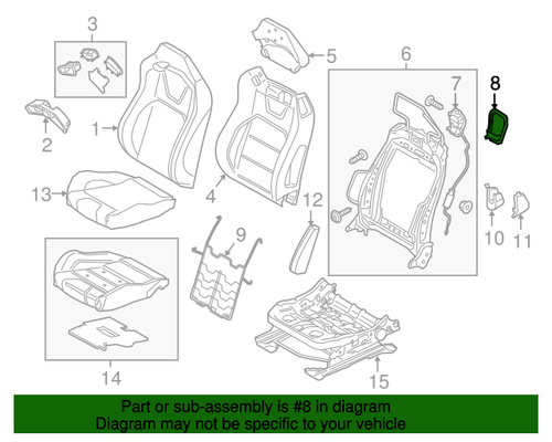 15-23 Ford Mustang Führung für Sicherheitsgurt links oder rechts