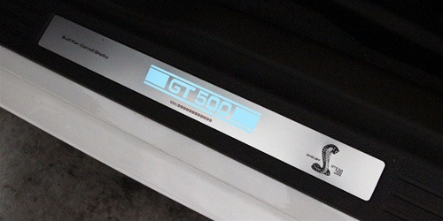 07-14 Ford Mustang Shelby GT500 Einstiegsleistensatz - inkl. VIN, Vor- & Nachnamen - Individuell