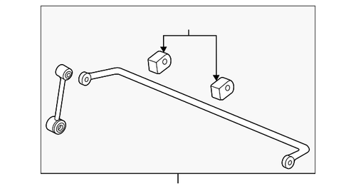 10-11 Ford Mustang Stabilisator - OEM - Stabilisator - Hinten Hinten