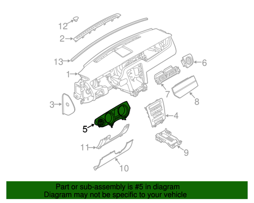 12-14 Ford Mustang Tacho Blende - BOSS 302