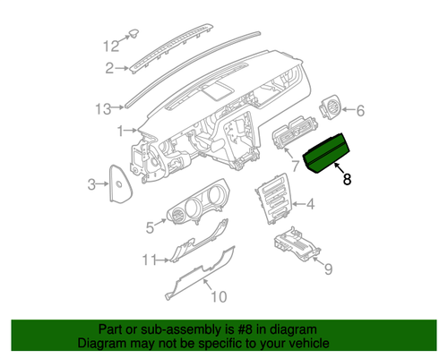 12-14 Ford Mustang Amaturenbrett Blende - Airbag Blende - BOSS 302