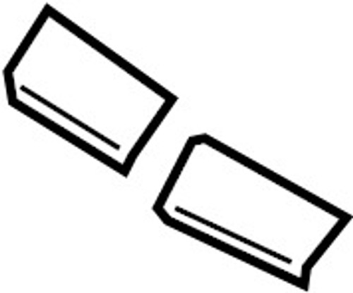 20-22 Ford Mustang Shelby GT500 Aufkleber Stoßstange Vorne oben