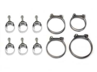 67-70 Ford Mustang (390, 427, 428, 429) Schlauchschelle - Set - "Band Style"