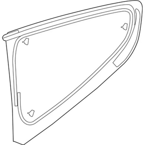 15-20 Ford Mustang Glas Seitenfenster hinten Hinten links