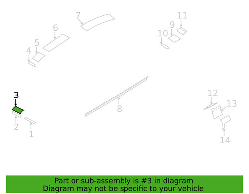 10-13 Ford Mustang Shelby GT500 Aufkleber Stoßstange Vorne Mitte rechts