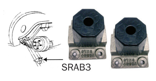 Leaf Spring Bushing Set - Anti-Wrap Up Snubbers