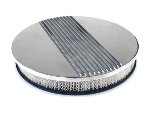 64-73 Ford Mustang Luftfilter komplett - Rund - Aluminium