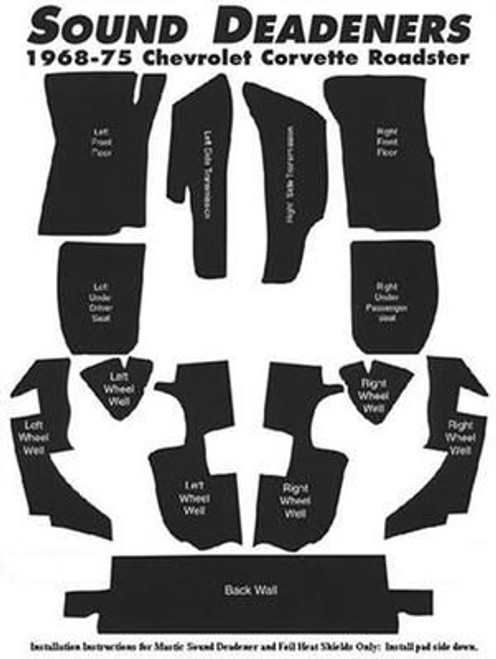 68-75 Chevrolet Corvette (Convertible) Sound Absorber