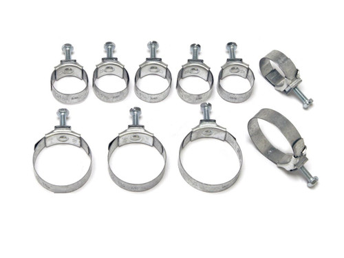 64-65 Ford Mustang (170, 200) Schlauchschelle - Set - Eingestanztes Datum 2/64