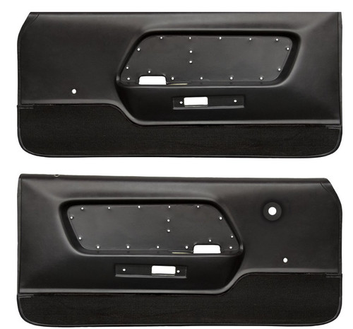 71-73 Ford Mustang Set Türverkleidung -  Deluxe / Mach 1 - Schwarz