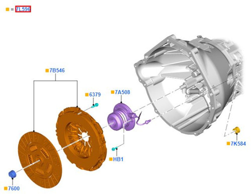 15-17 Ford Mustang (5.2) Kupplungskit - inkl. Ausrücklager