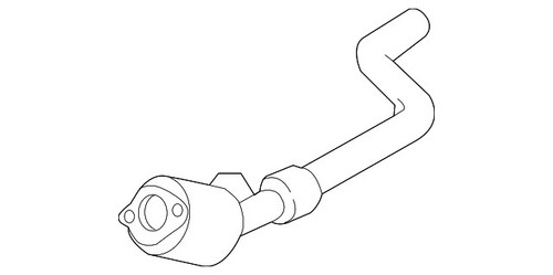 20-22 Ford Mustang Shelby GT500 Katalysator Links