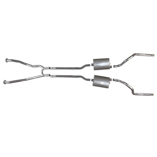 64-68 Ford Mustang (260, 289, 302) Abgasanlage - 2 1/4 " - Für Gusskrümmer - Made in Germany! (53084108)