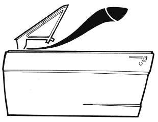 67-68 Ford Mustang Dichtung Dreiecksfenster