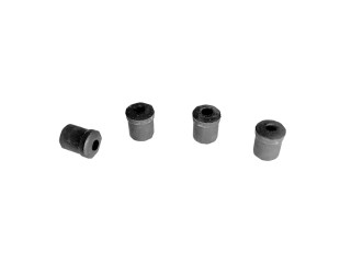 66-73 Ford Mustang Buchse Blattfederschäkel - Gummi - Schwarz - 1/2 Zoll Bolzen - Set