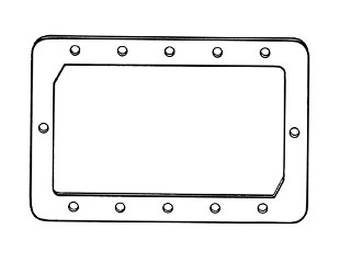 67-68 Ford Mustang Dichtung Rücklicht (38005996)