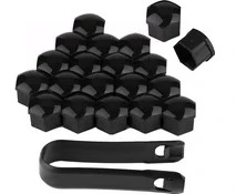 05-24 Ford Mustang Kappe für Radmuttern - Schwarz - 21 mm - 20 Stück