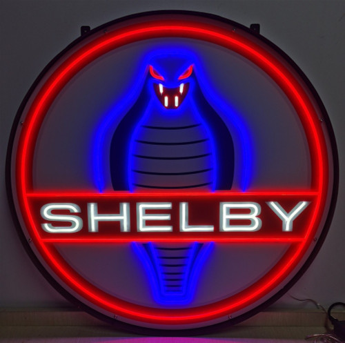 Wandtafel - Shelby Cobra Circle Flex LED Neon Sign
