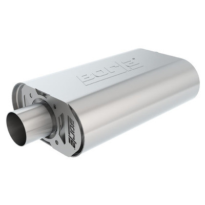 64-73 Ford Mustang Schalldämpfer - Borla CrateMuffler S-Typ 2-1/2 Zoll - versetzt/zentriert