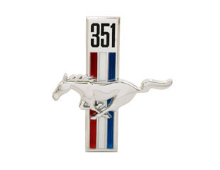 67-68 Ford Mustang Emblem Kotflügel - 351 Running Pony Links