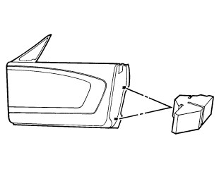 64-68 Ford Mustang Endanschlag Tür (38004049)