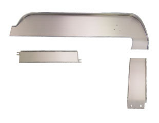 67-68 Ford Mustang Zierelement Armaturenbrett - Kunststoff, Aluminium