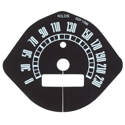 1966 Ford Mustang Instrumentenscheibe - Km/h - Made in Germany!