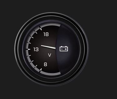 64-73 Ford Mustang Spannungs-Anzeige - AutoCross Gray Serie