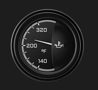 64-73 Ford Mustang Anzeige Motoröltemperatur - AutoCross Gray Serie