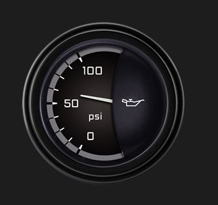 64-73 Ford Mustang Öldruckanzeige - AutoCross Gray Serie