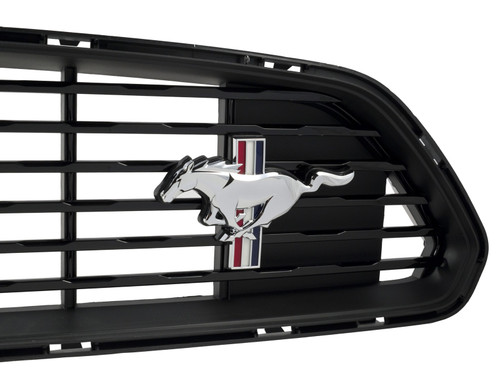 15-17 Ford Mustang Emblem Kühlergrill - Tri Bar Running Pony - Chrom