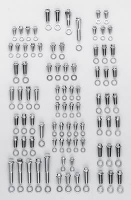 64-73 Ford Mustang (289, 302) Schraubenset Motor - ARP - Edelstahl - Sechskant
