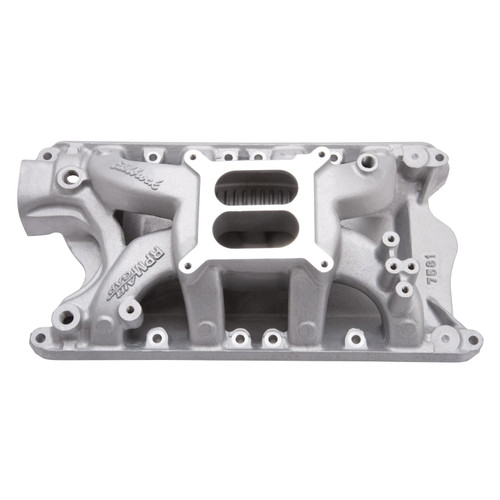 69-95 Ford Mustang (351) Ansaugkrümmer - Edelbrock RPM Air-Gap - Aluminium - Unbehandelt