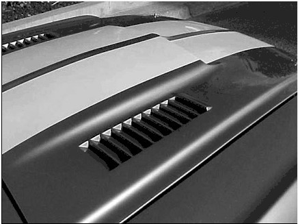 67-68 Ford Mustang Shelby GT-350 Motorhaube - Fiberglas Shelby Style - kurze Version