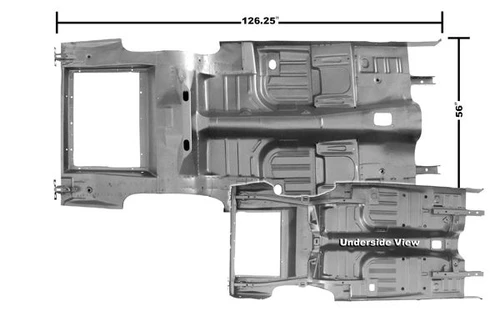 69-70 Ford Mustang (Fastback/Hardtop) Bodenblech (38000592)