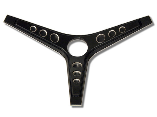 1969 Ford Mustang Hupknopf - 3-Speichen - Schwarz - Deluxe