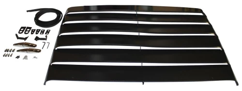69-70 Ford Mustang Aufsatz für Scheibe - Aluminium - Schwarz