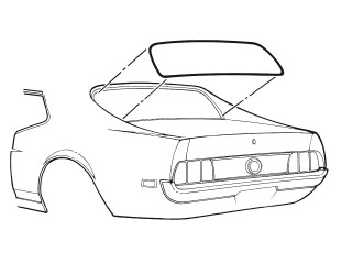 71-73 Ford Mustang Dichtung Heckscheibe