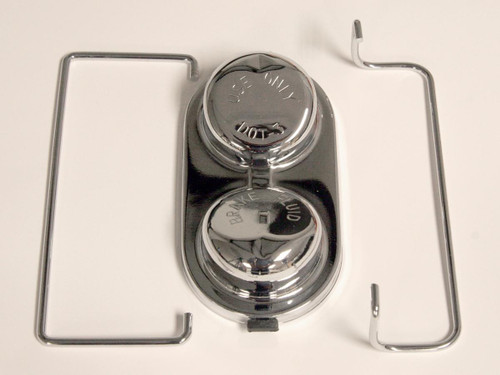 67-73 Ford Mustang Deckel Hauptbremszylinder - Chrom - Trommel