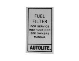 67-70 Ford Mustang Aufkleber Motor (38008154)